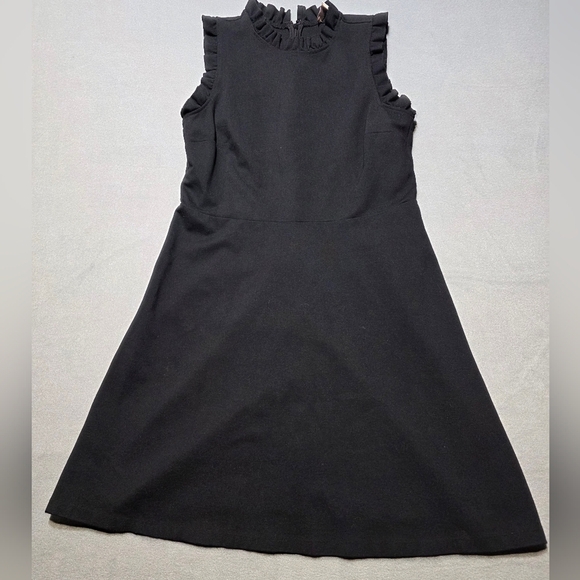 LOFT Dresses & Skirts - LOFT Elegant Black Dress with Zipper Detail Size 6 PTP 19 Length 36